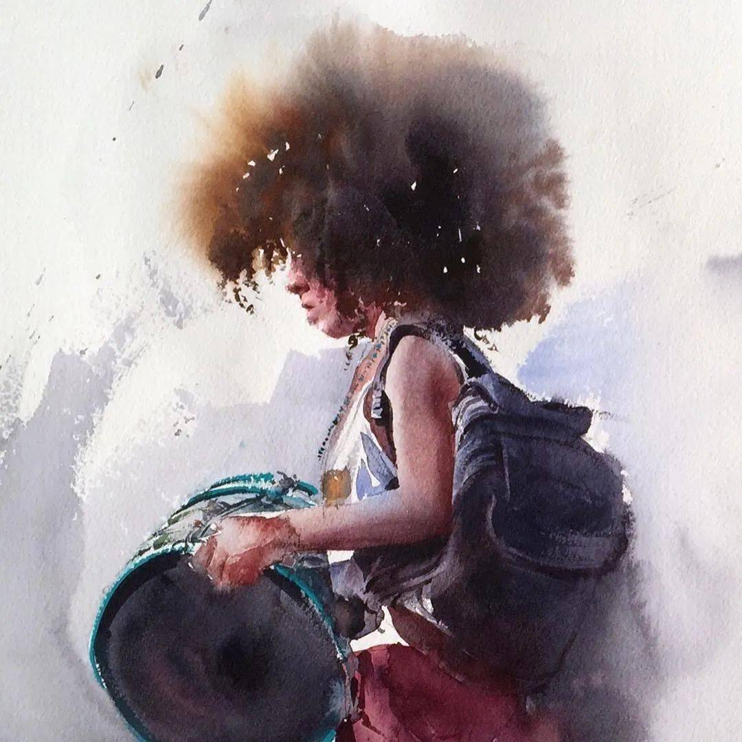 美国水彩画家eudescorreia作品选