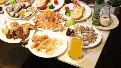 138元抢1大1小天河鼎龙希尔顿花园酒店自助晚餐 位派焗龙虾 海鲜 中西热菜畅吃 啤酒畅饮 随约随用快带上你256g的胃 广州市