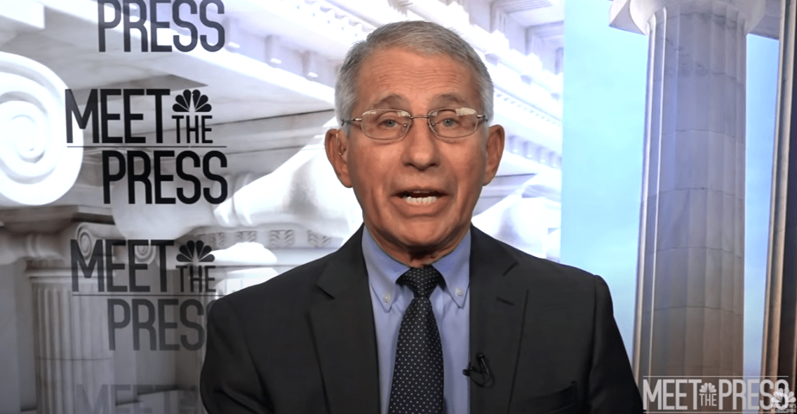 安东尼·福奇博士接受全国广播公司的"会见媒体"节目采访