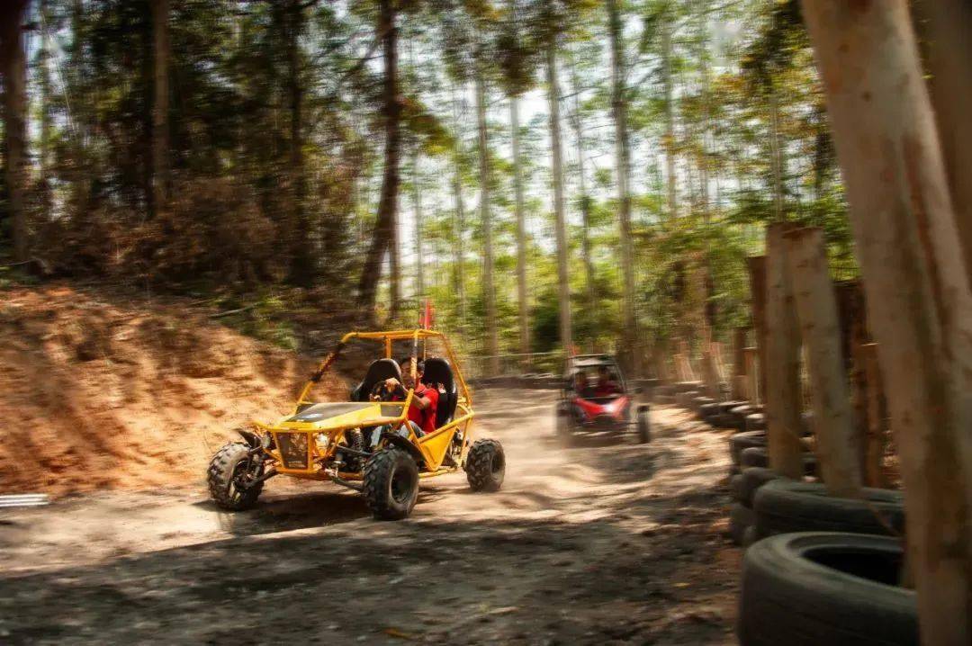 丛林穿越,卡丁车现行价8折优惠参赛选手及陪同家属凭赛事号码布游乐