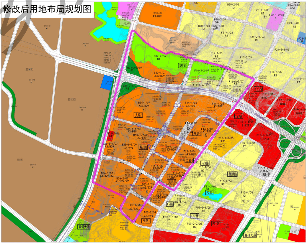 双碑,两路,蔡家地块调规 涉及用地性质,规模,限高等