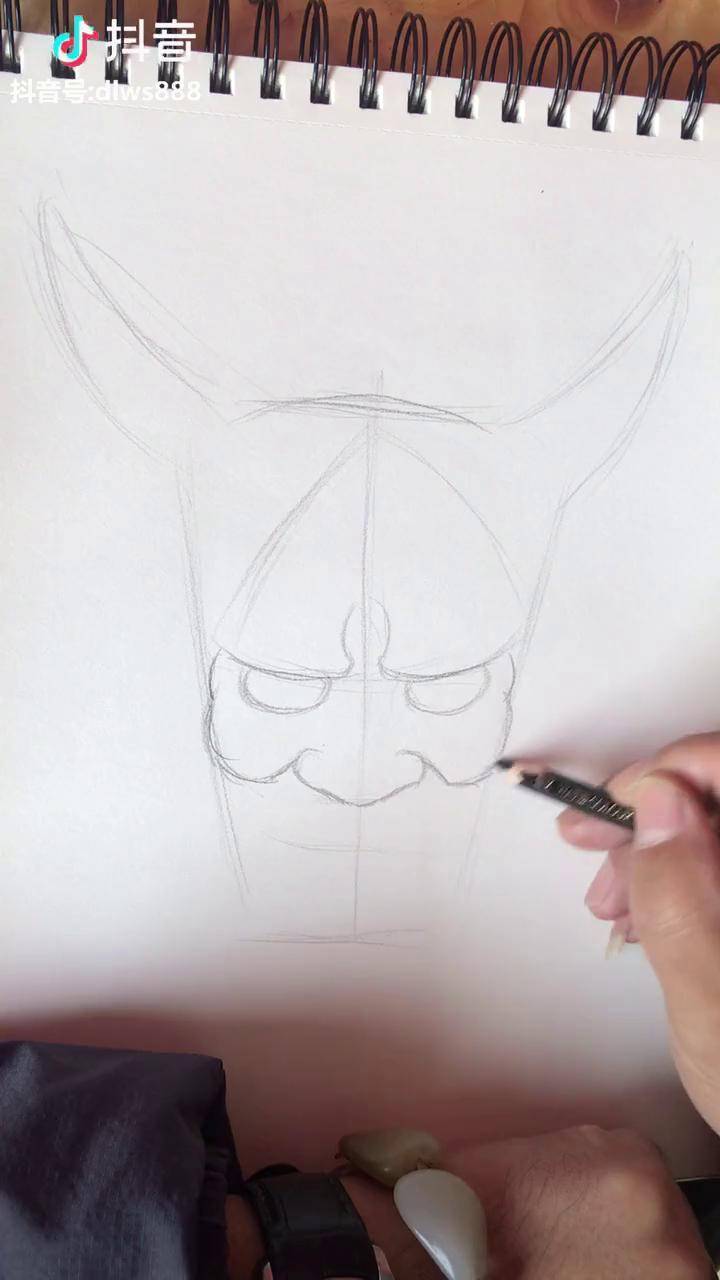 东龙老师教大家画正面般若2画纹身图案手稿纹身培训全城开秀