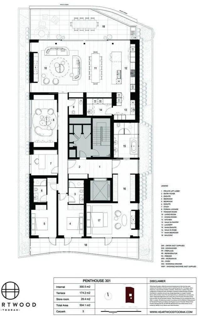 504㎡ 顶层公寓,融于景观的高级感