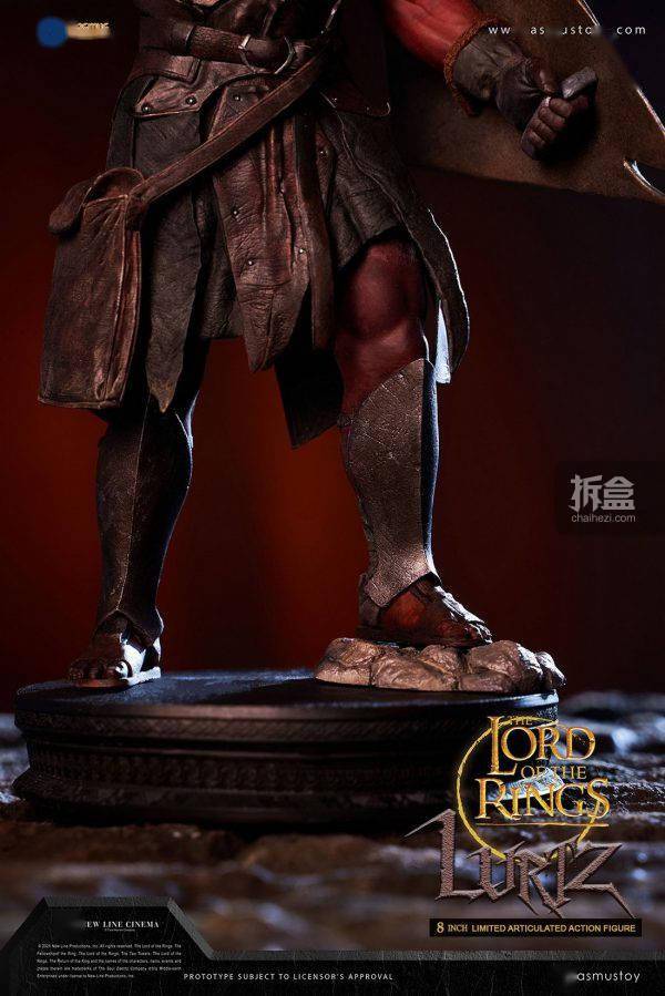 asmustoys指环王魔戒强兽人鲁兹8寸半可动人偶