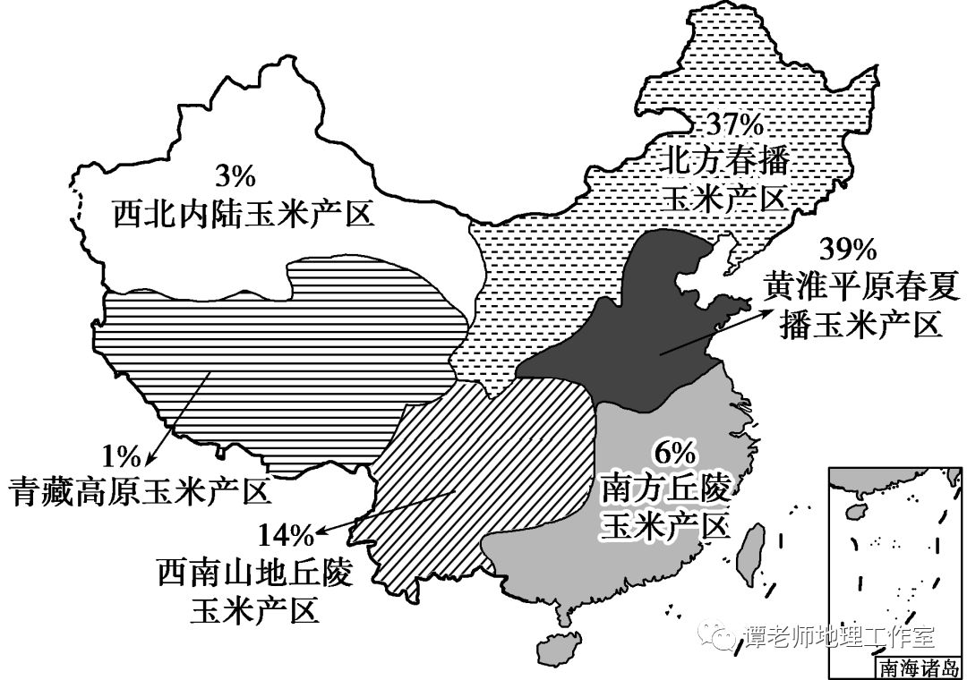 中国玉米主产区分布图图片