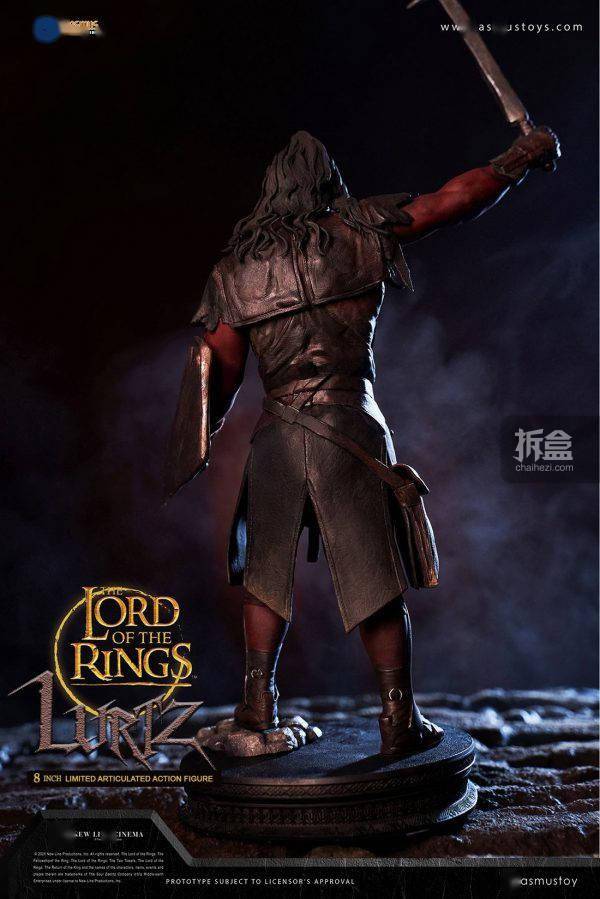 asmustoys指环王魔戒强兽人鲁兹8寸半可动人偶