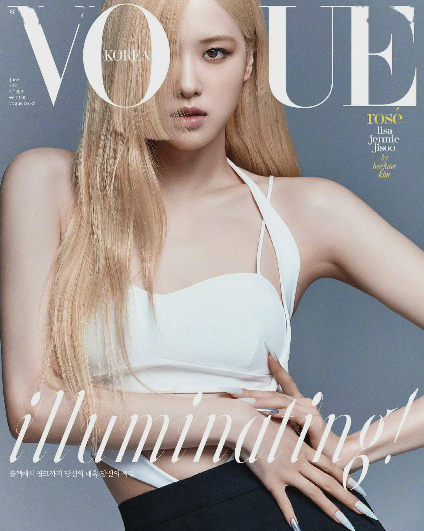 blackpink登上《vogue korea》6月刊封面.四人四色魅力