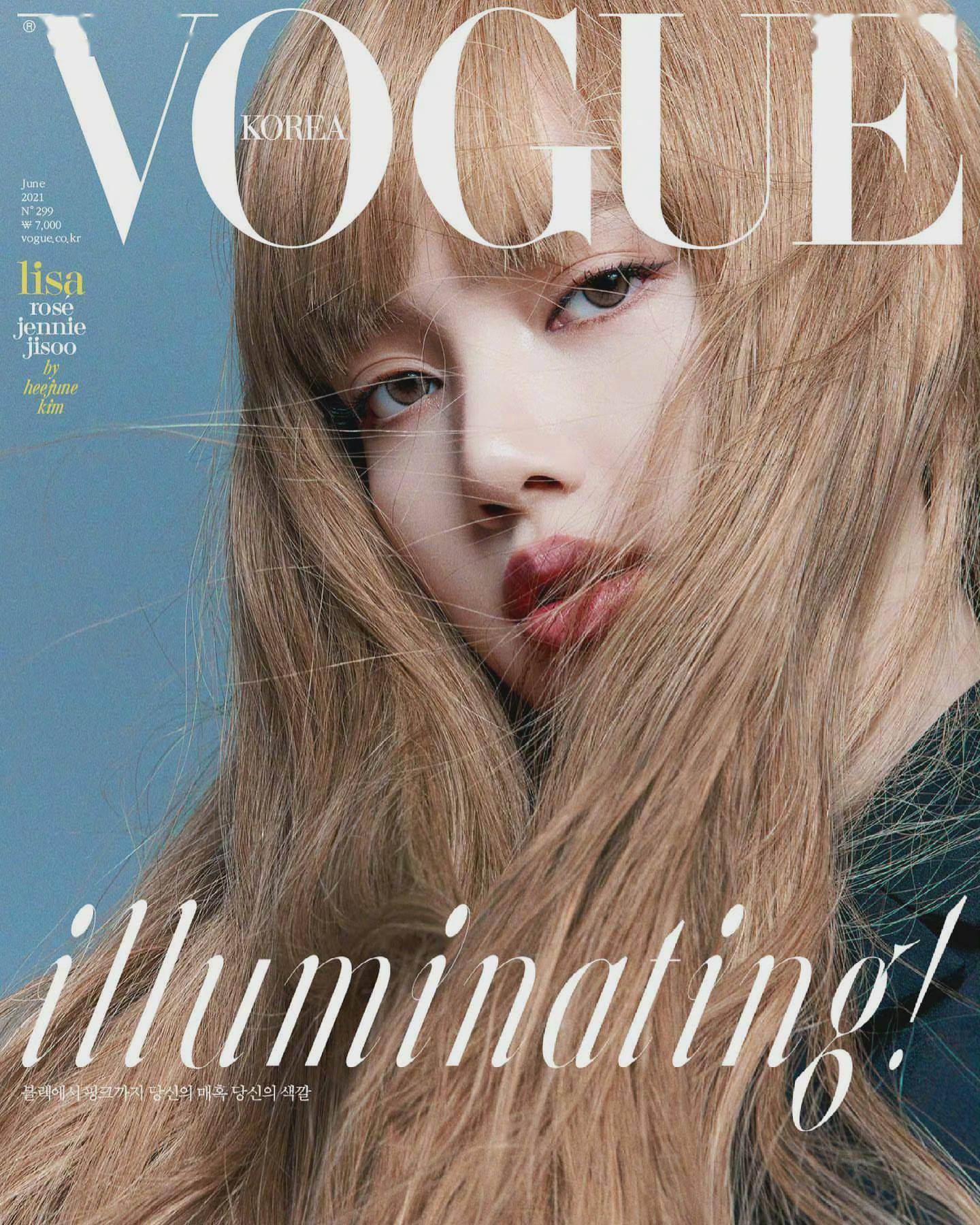 blackpink登上《vogue korea》6月刊封面.四人四色魅力