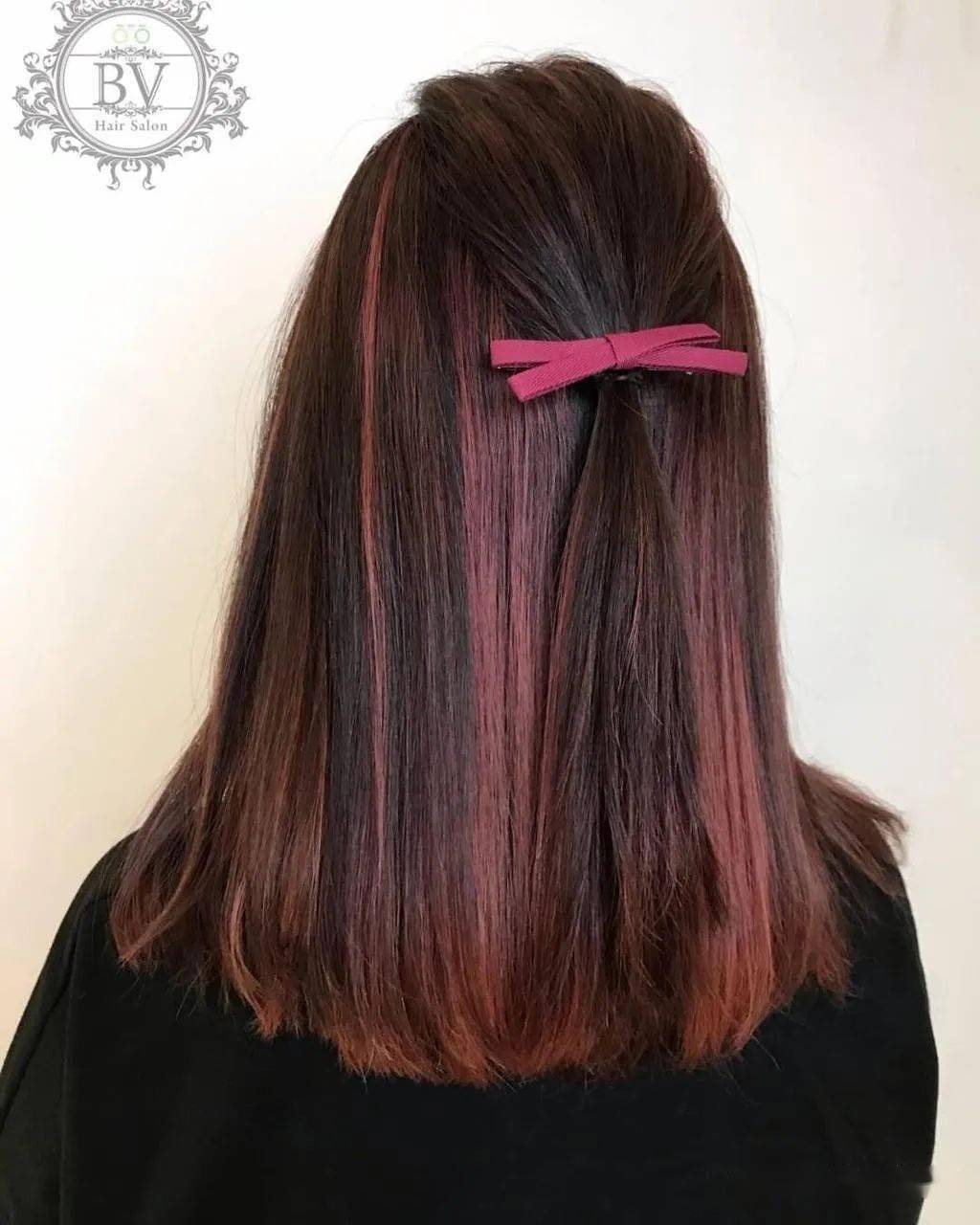 2021下半年爆火风吹染挑染发色小巧思