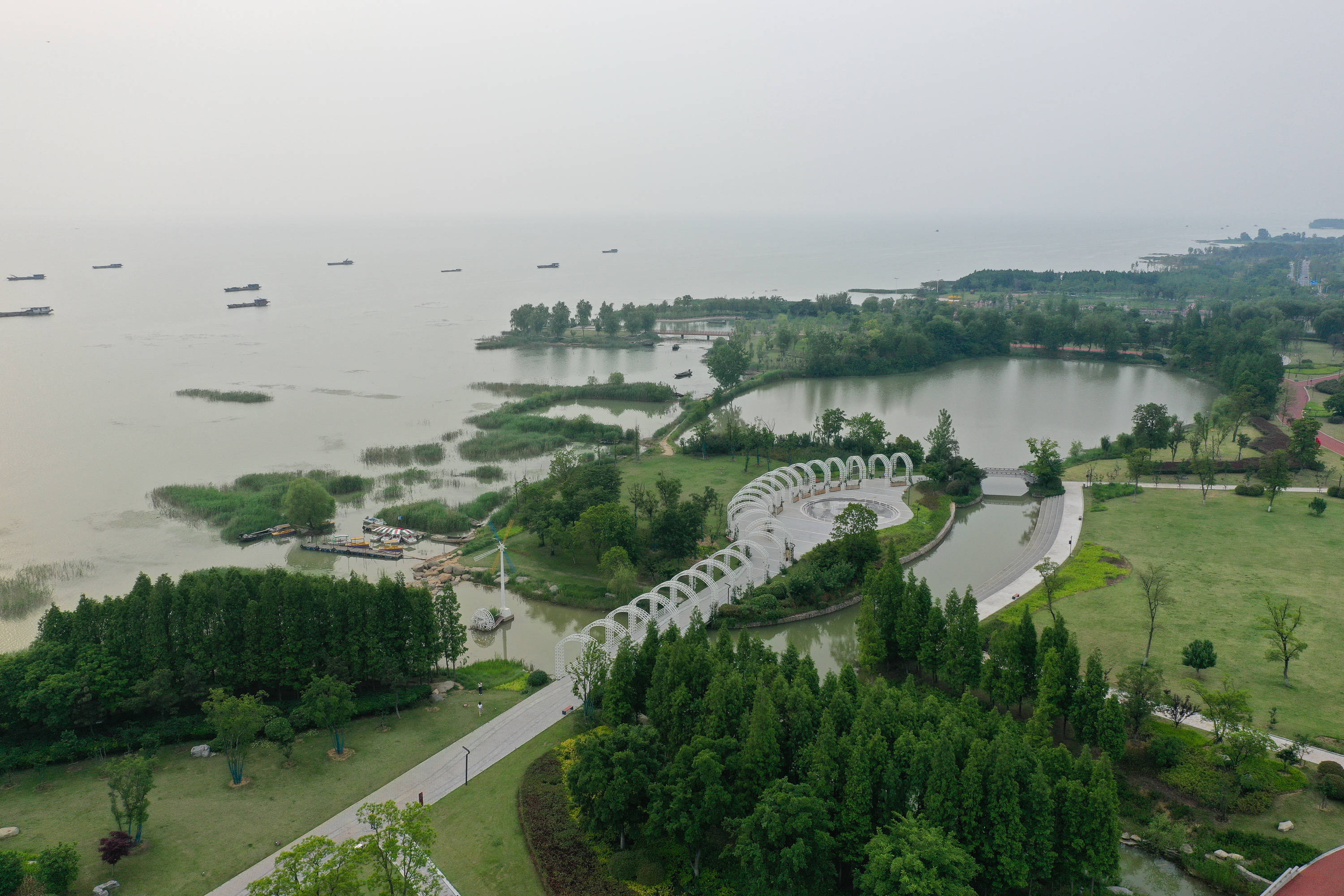 宿迁湖滨公园景区图片