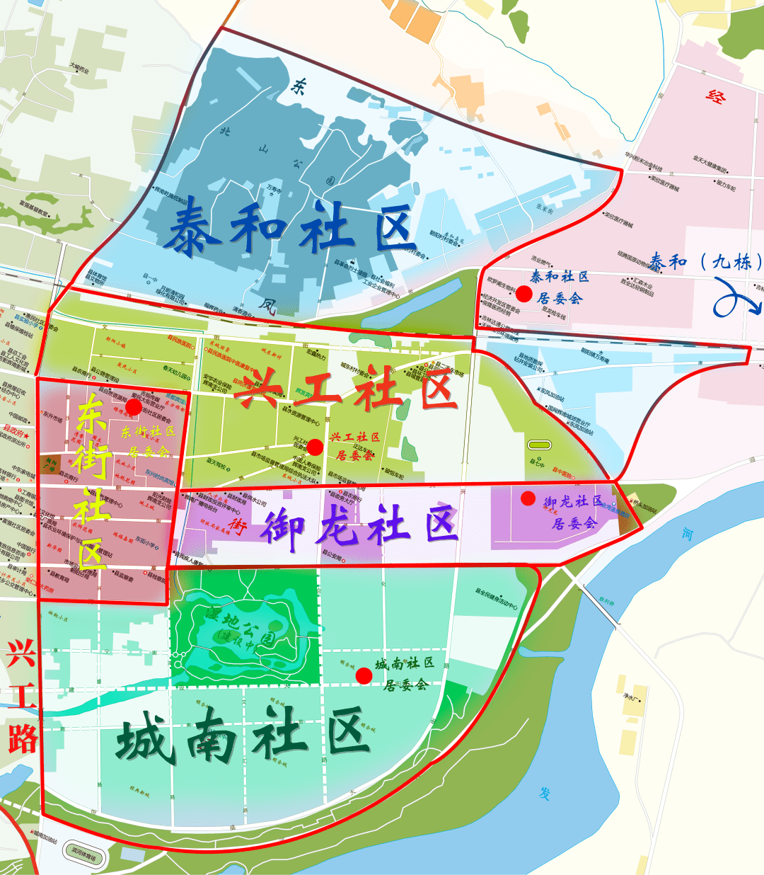 金乡街道社区划分地图图片