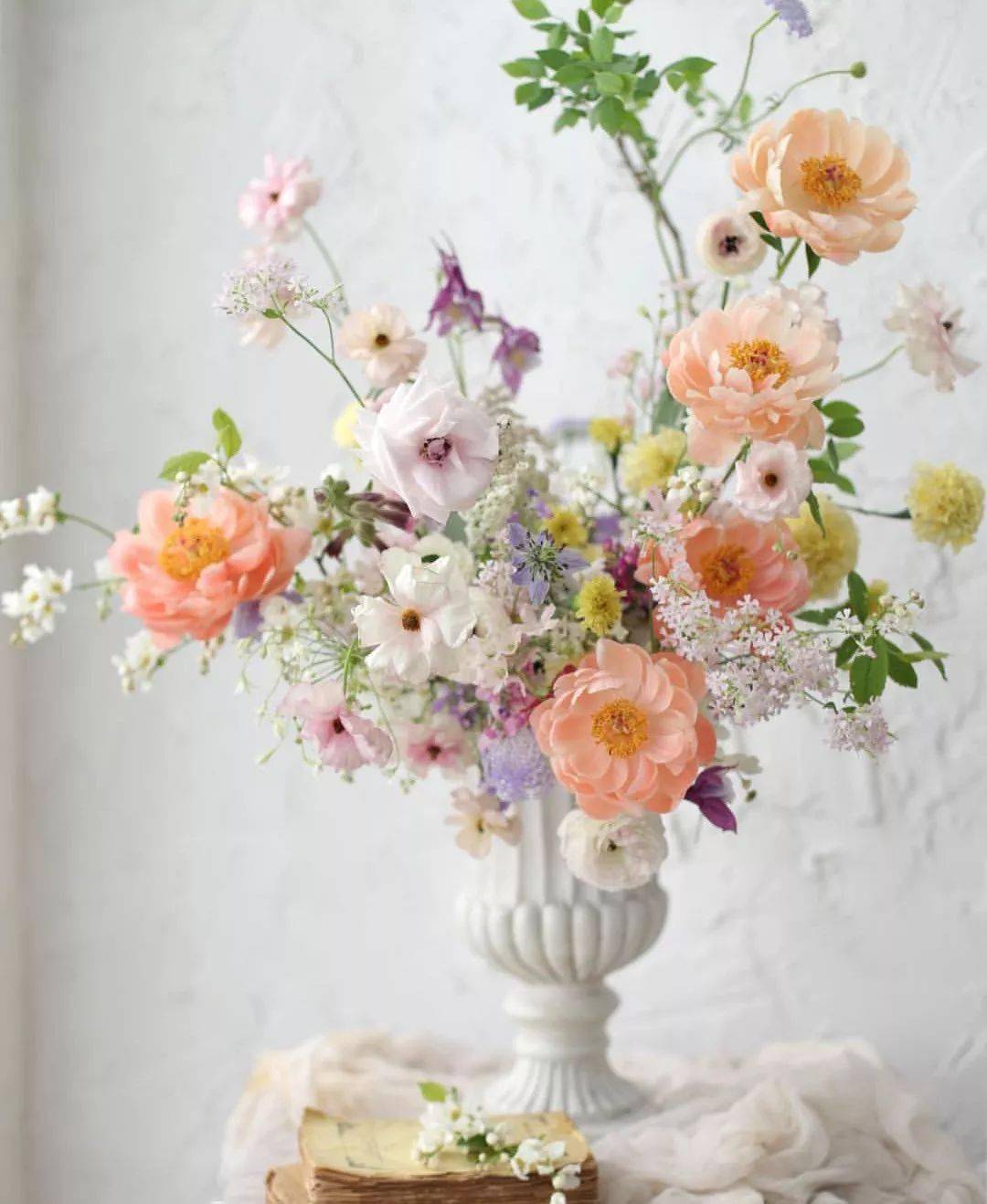 花艺灵感韩式自然系插花