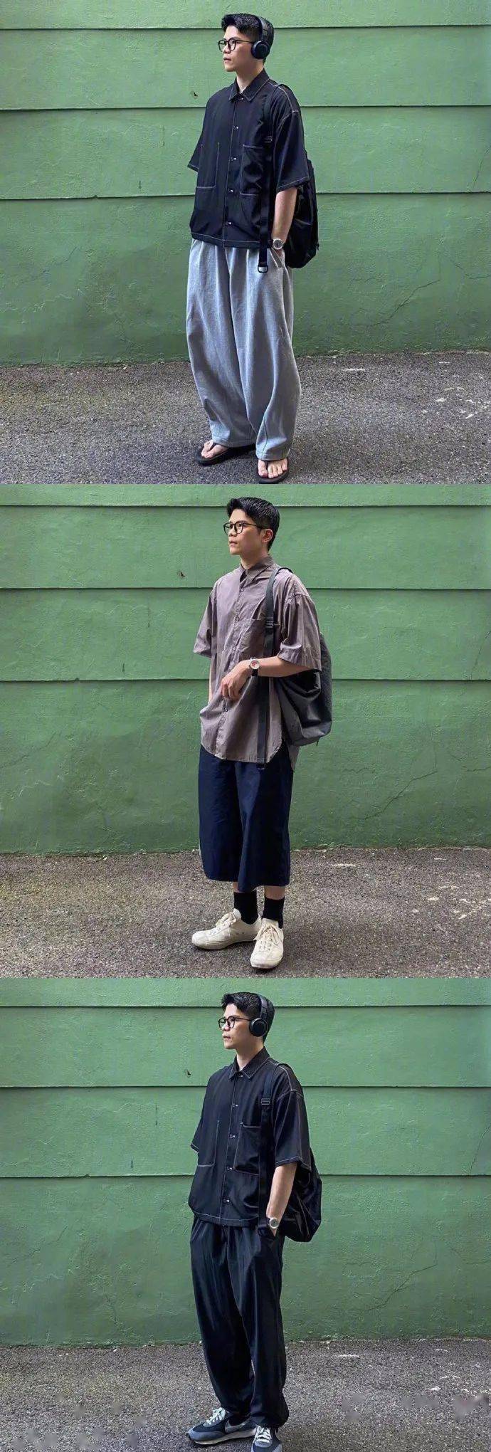 韩国男生woozzang的36套日常穿搭,休闲随性又很有型的帅气男友色系