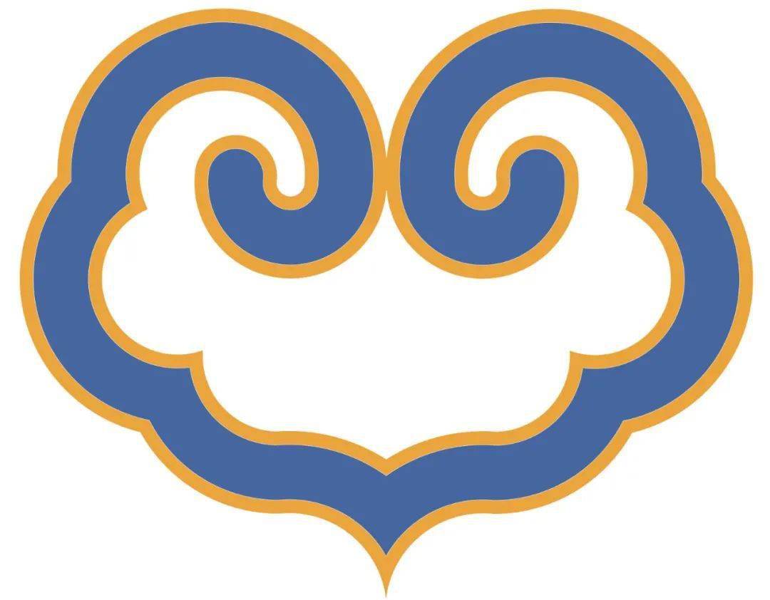 该作品在景泰蓝中提取了其中的一个装饰纹样,"云肩纹"进行深化.