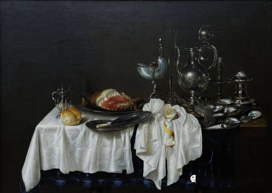 油画静物欣赏——Willem·Claesz·Heda_黄金时代