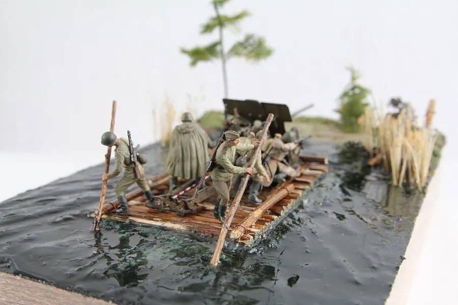 带马看来最近渡河非常火啊又是一件渡河的场景作者:denis pozdnyakov