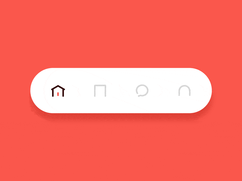 先让未选中状态消失,然后出现选中状态.