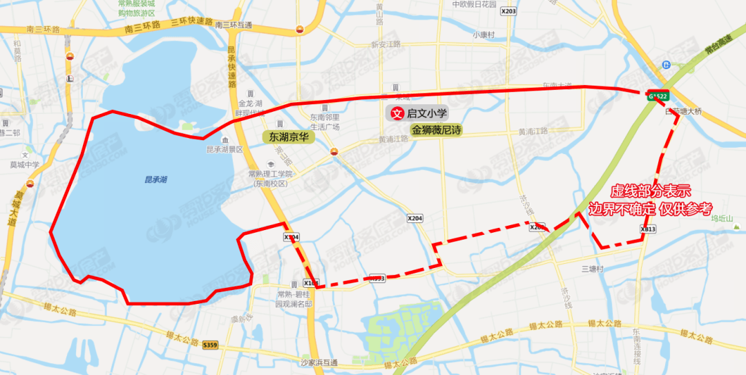 常熟琴川街道划分图图片