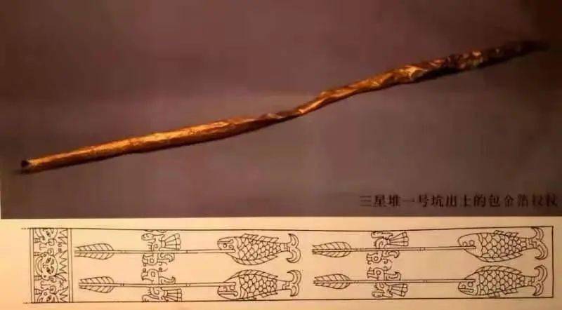 图腾,所以,这副图案的寓意显然就是伯鹳射鱼的意思:柏灌族和鱼凫族