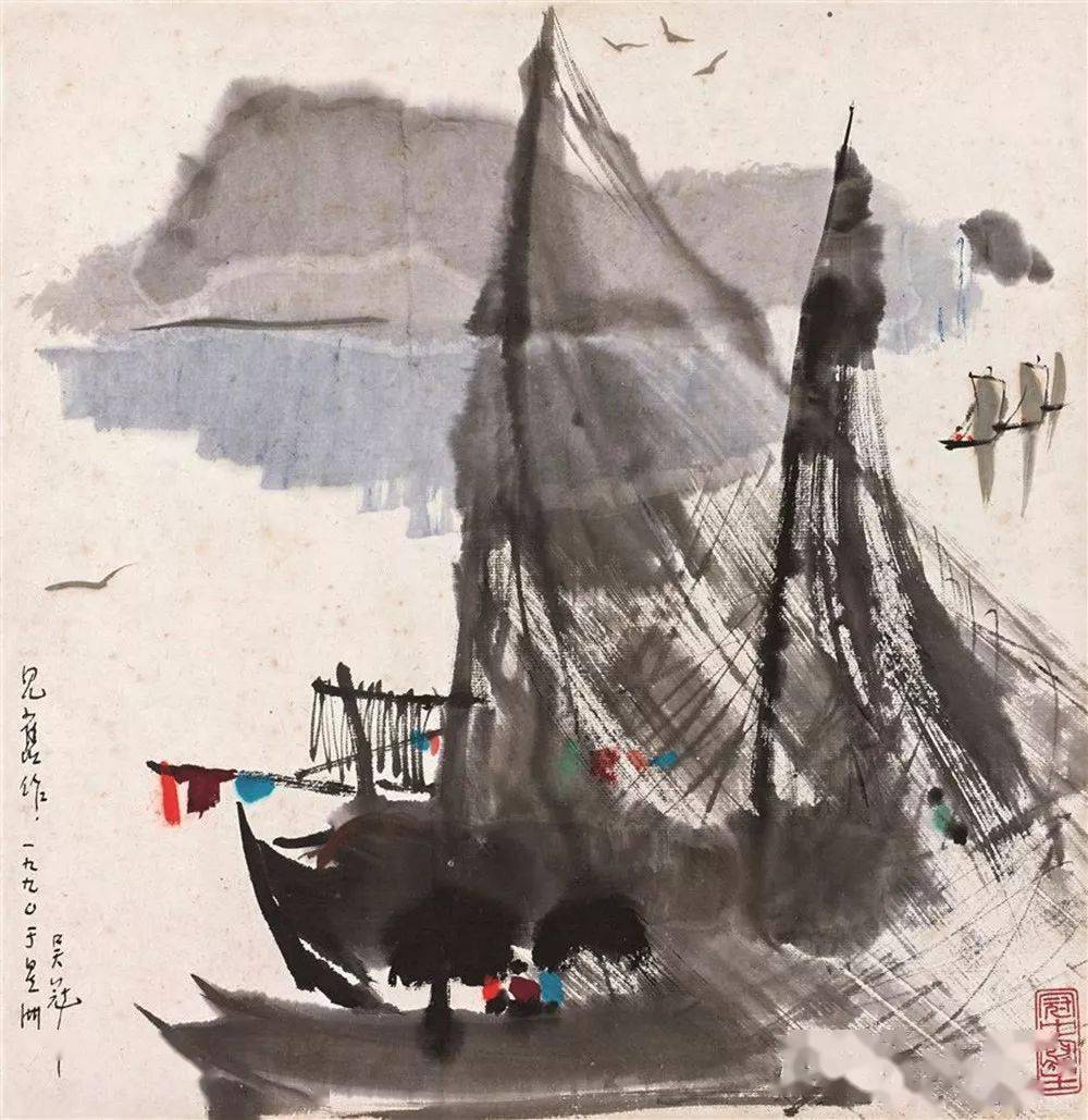他笔下的船个个载着江南梦