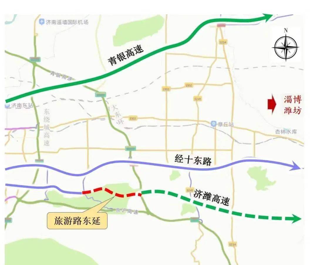 济潍高速章丘规划图图片