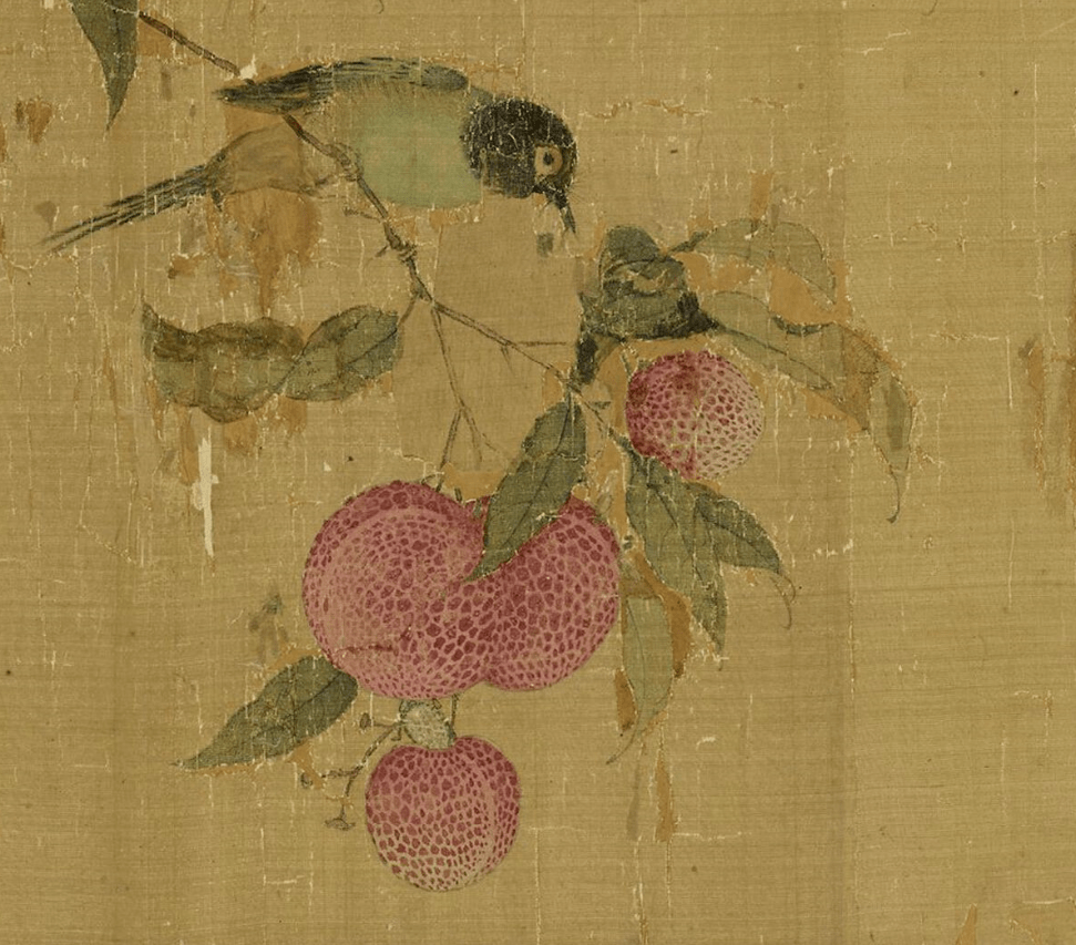 高清国画,看看宋徽宗笔下的荔枝图