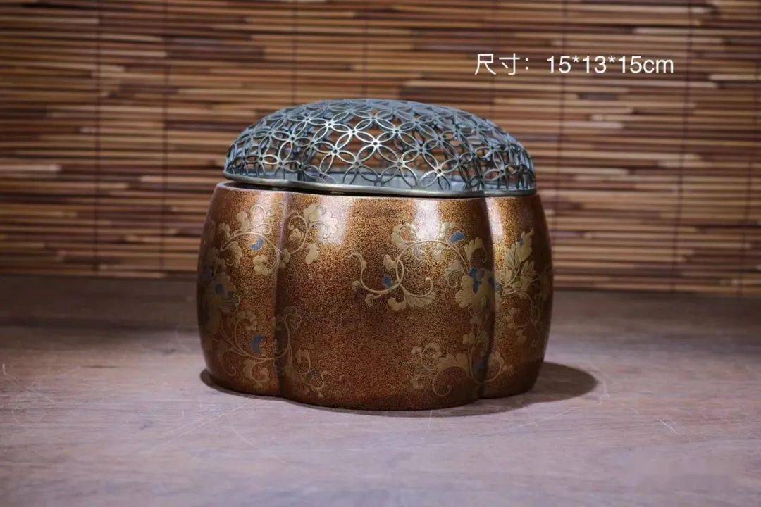 中国漆器　堆朱香炉 鉴赏| 日本金莳绘海棠形香炉_搜狐网