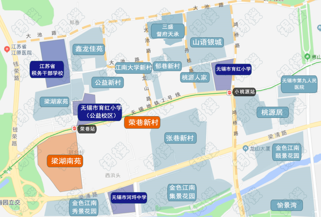 建设地点:无锡市滨湖区荣巷街道荣巷新村,梁湖家园,香雪苑工程规模:本