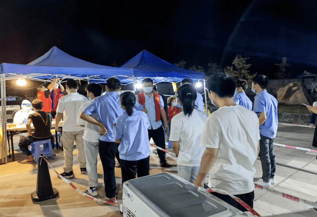 共组织22人次分批前往南朗镇华南现代中医药城第五核酸检测点,协助