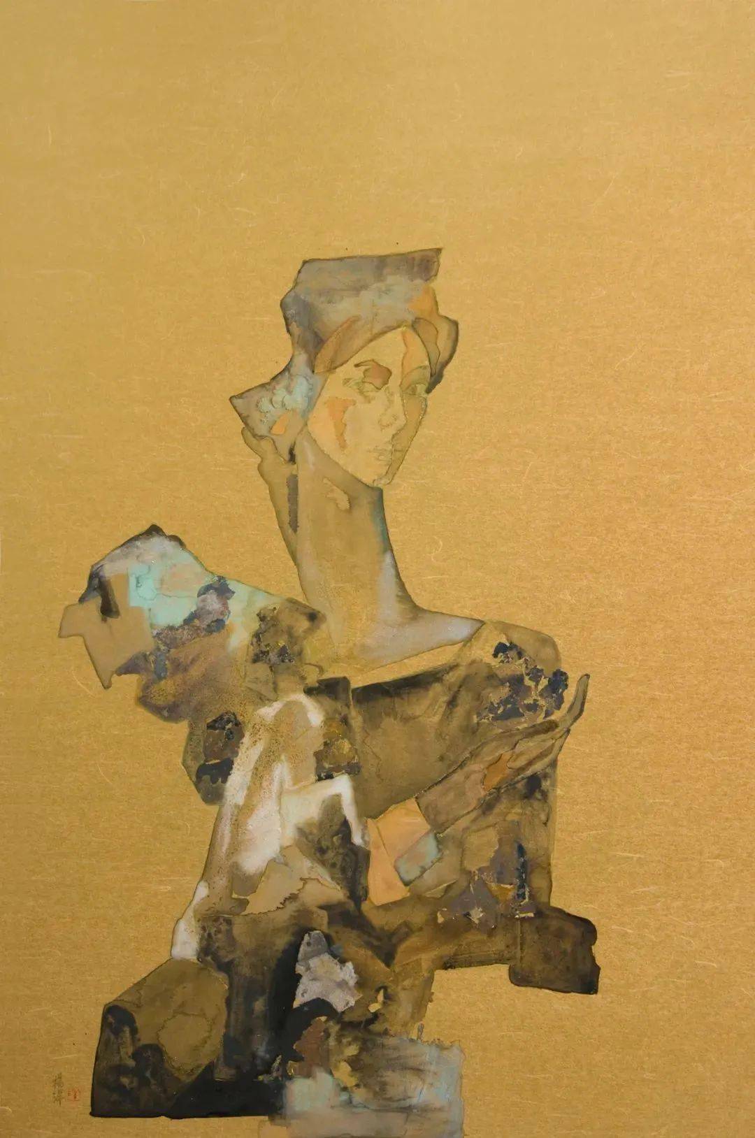 材料的时尚女画家杨洋