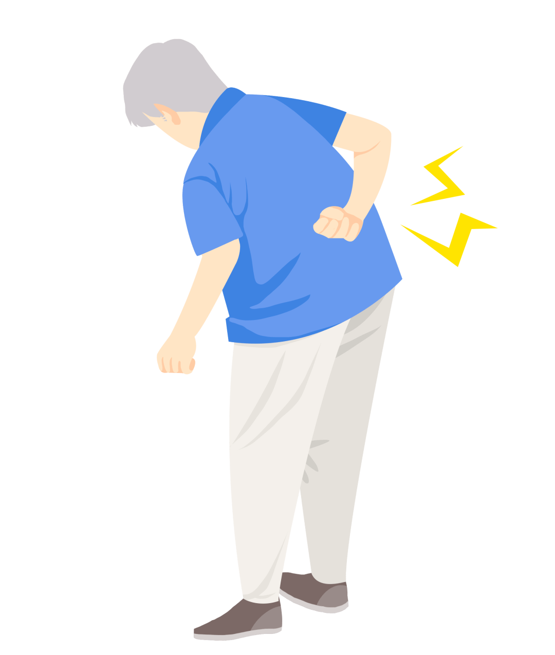 引起大腿及腰部的不适感,在当地医院经过止痛治疗后,疼痛较前稍缓解