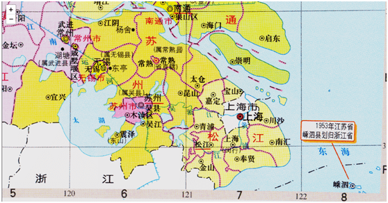 百年風華打卡學習96江蘇恢復建省後蘇州行政區劃的調整