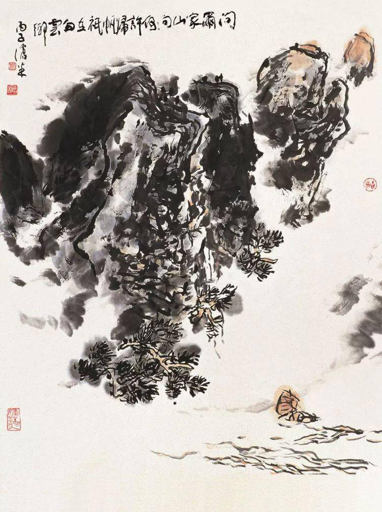 注重神韵的塑造浙派大师周沧米山水画作品欣赏