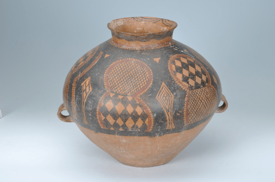 馆藏精品丨葫芦纹双耳彩陶壶十六