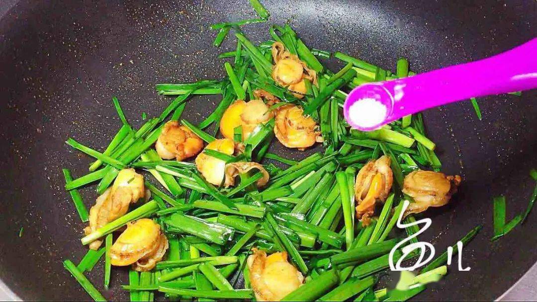 食谱韭菜炒扇贝