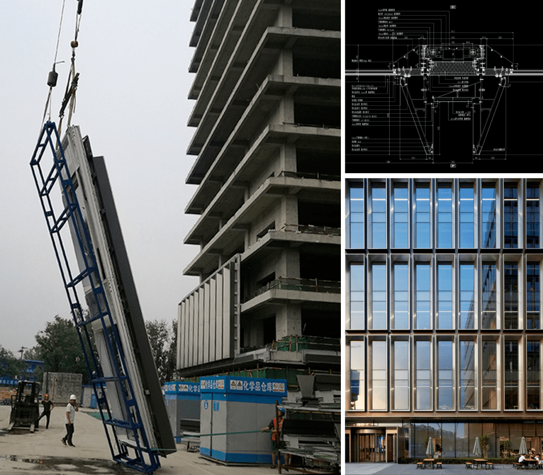 单元式幕墙吊装及完成实景7智慧园区以信息化为手段,融入互联网及人性