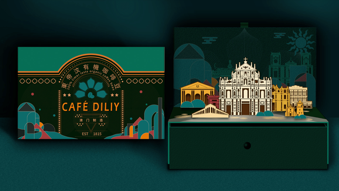 包装这家咖啡的包装设计城市元素是亮点