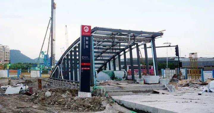 最新地铁衙前站基本就位25分钟到绍兴还有这条路