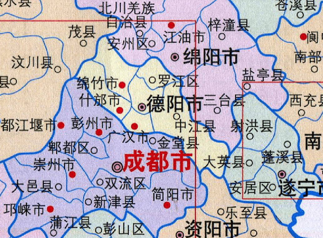 德阳市区地图高清版图片