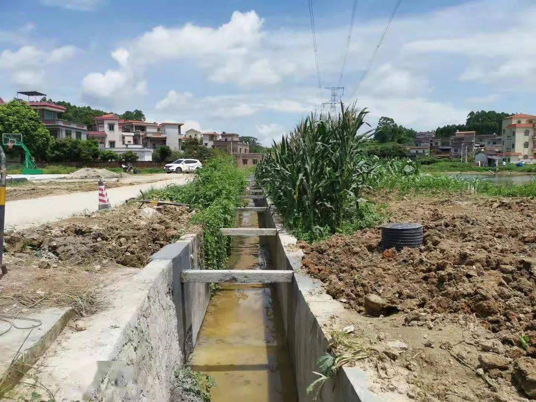 龙口镇青文村"三面光"工程完工啦!村民纷纷点赞._水渠