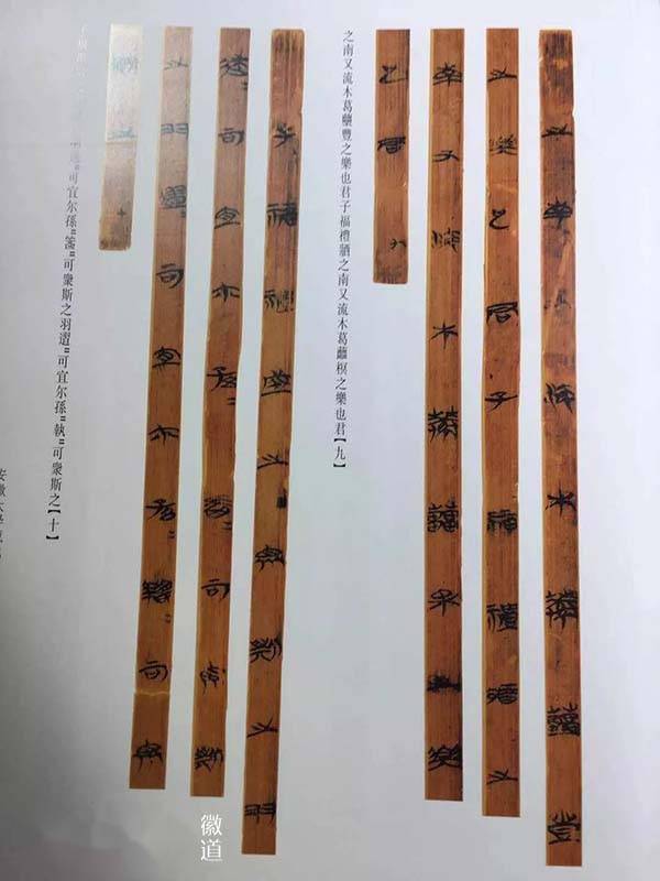 安徽大学藏战国竹简  汪瑞华摄