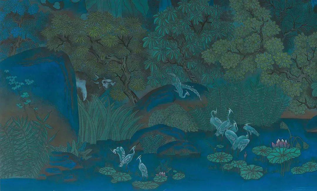 张能锐博士的青绿山水艺术