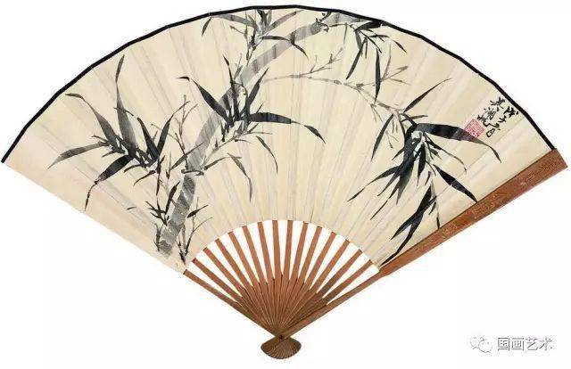 吴湖帆扇面作品欣赏竹石山水