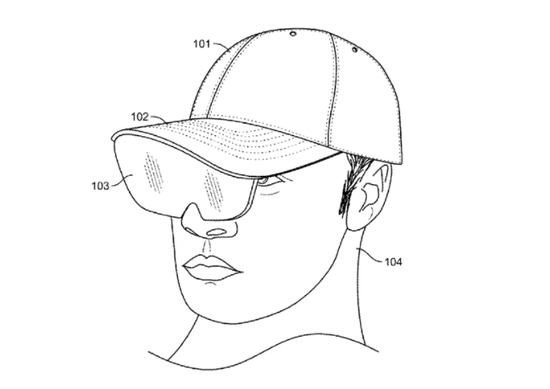 Facebook新专利曝光 可随时折叠显示屏的 帽子型 Ar眼镜 设计