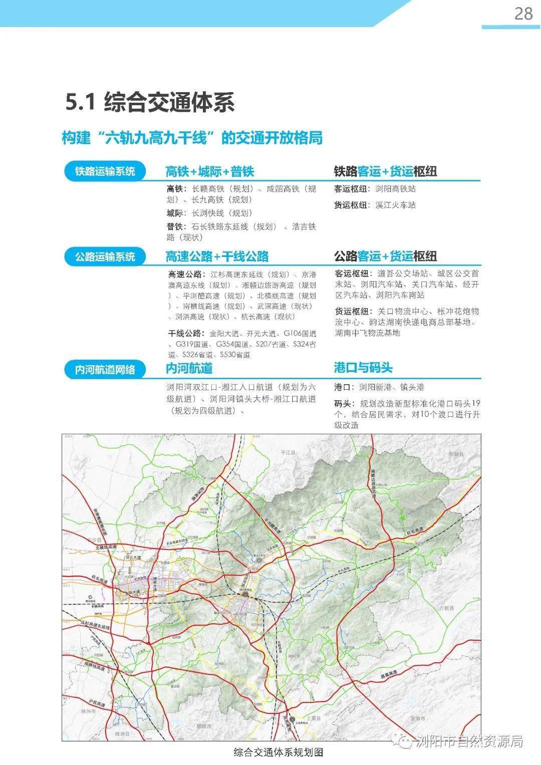 浏阳城市总体规划图图片