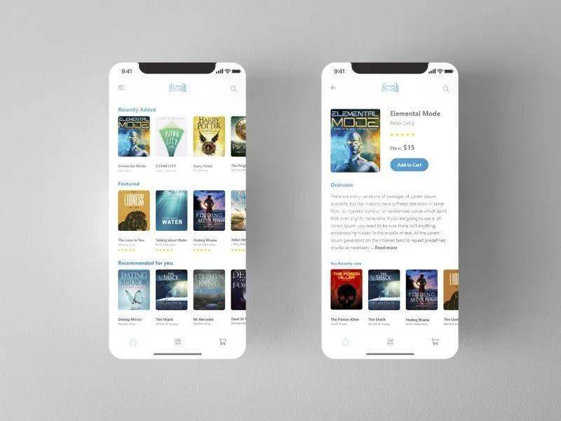 设计灵感:12组书籍阅读APP界面设计_App