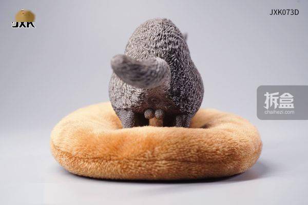花色|JXK.STUDIO 1/6 半蹲加菲猫 迷你仿真动物模型GK雕像