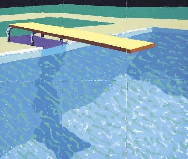 跳进游泳池_大卫霍克尼