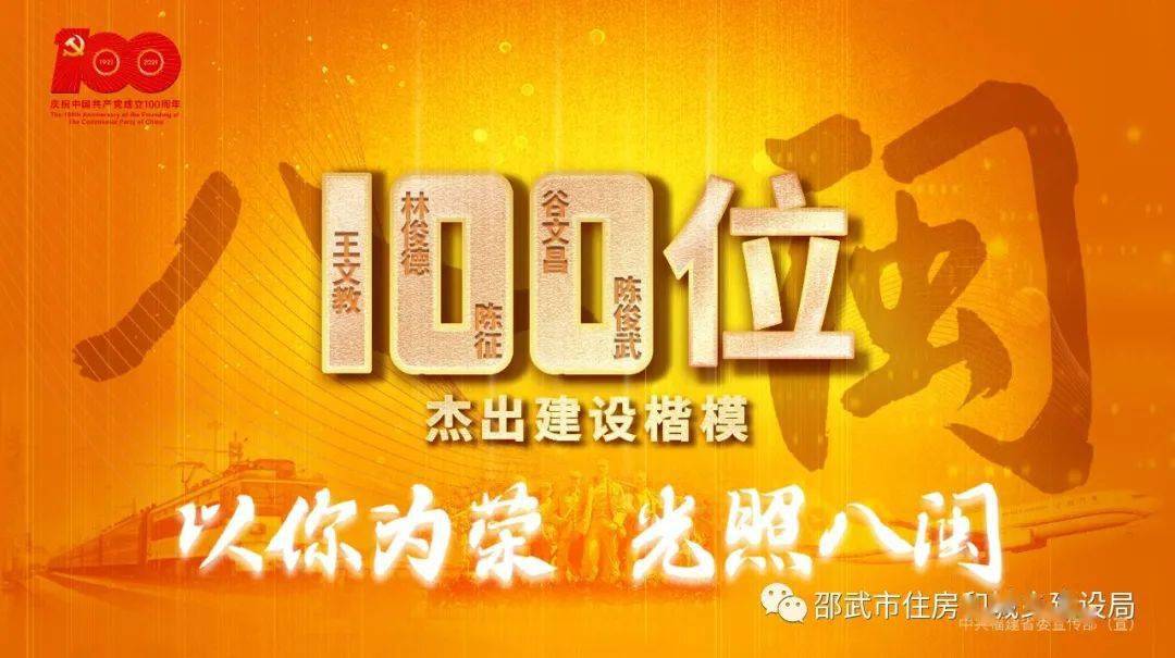 福建省3个100杰出人物