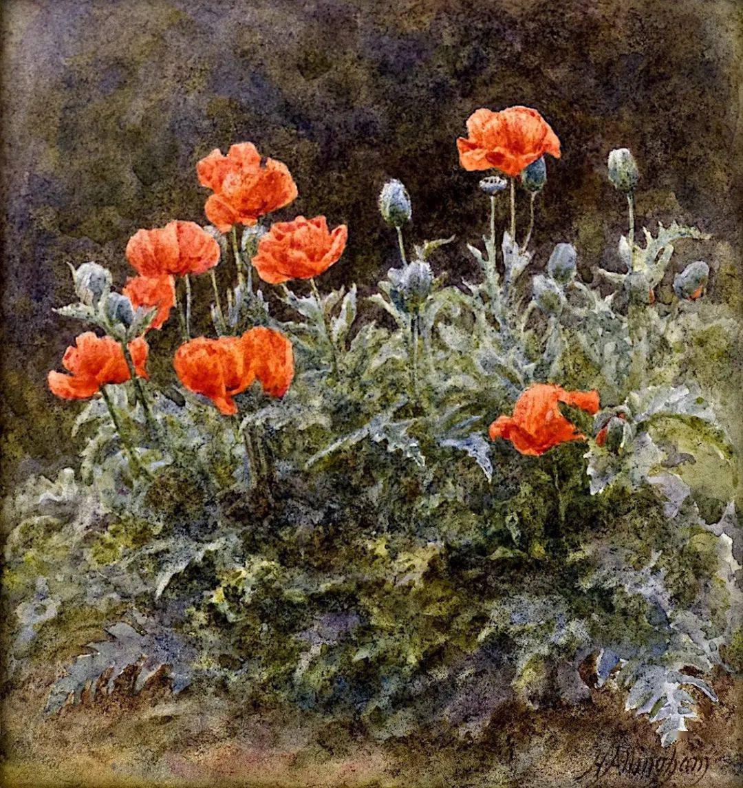 英国水彩女画家helenallingham水彩美术作品欣赏下